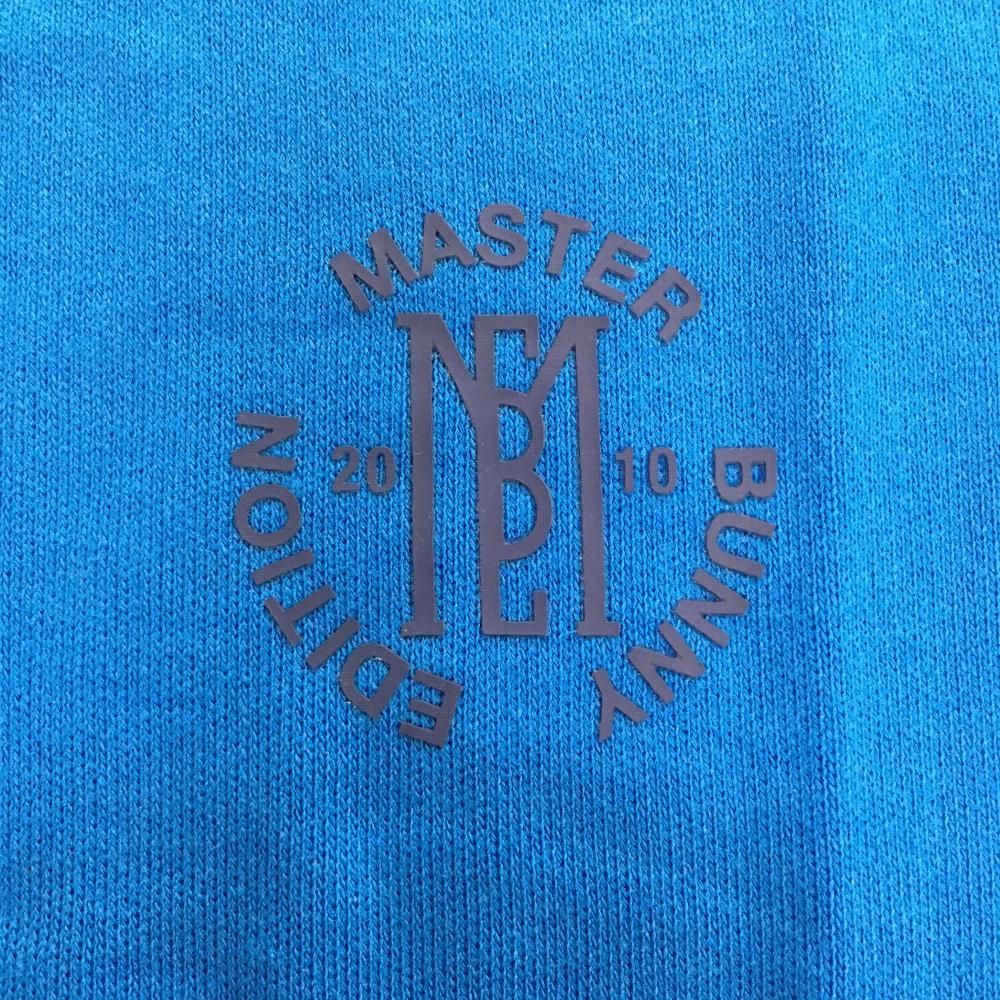 超美品】マスターバニー ハイネックセーター ブルー ネックロゴ
