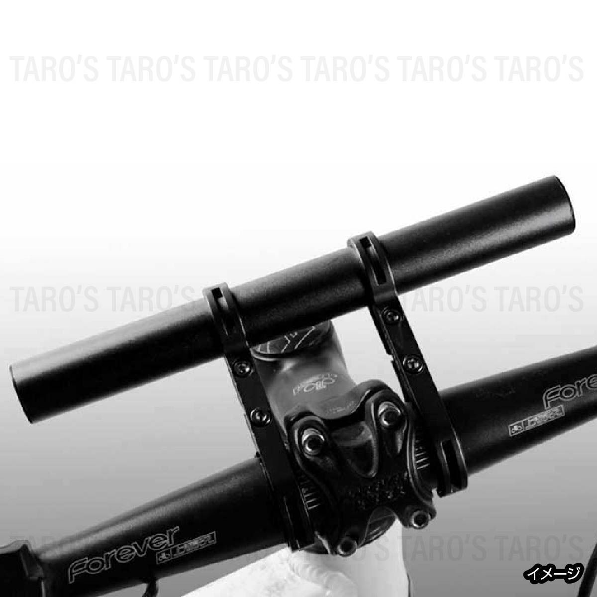 ハンドルバー 拡張ブラケット 自転車 スマホホルダー アルミ 軽量 エクステンダー エクステンションマウント ホルダー 延長 ダブル