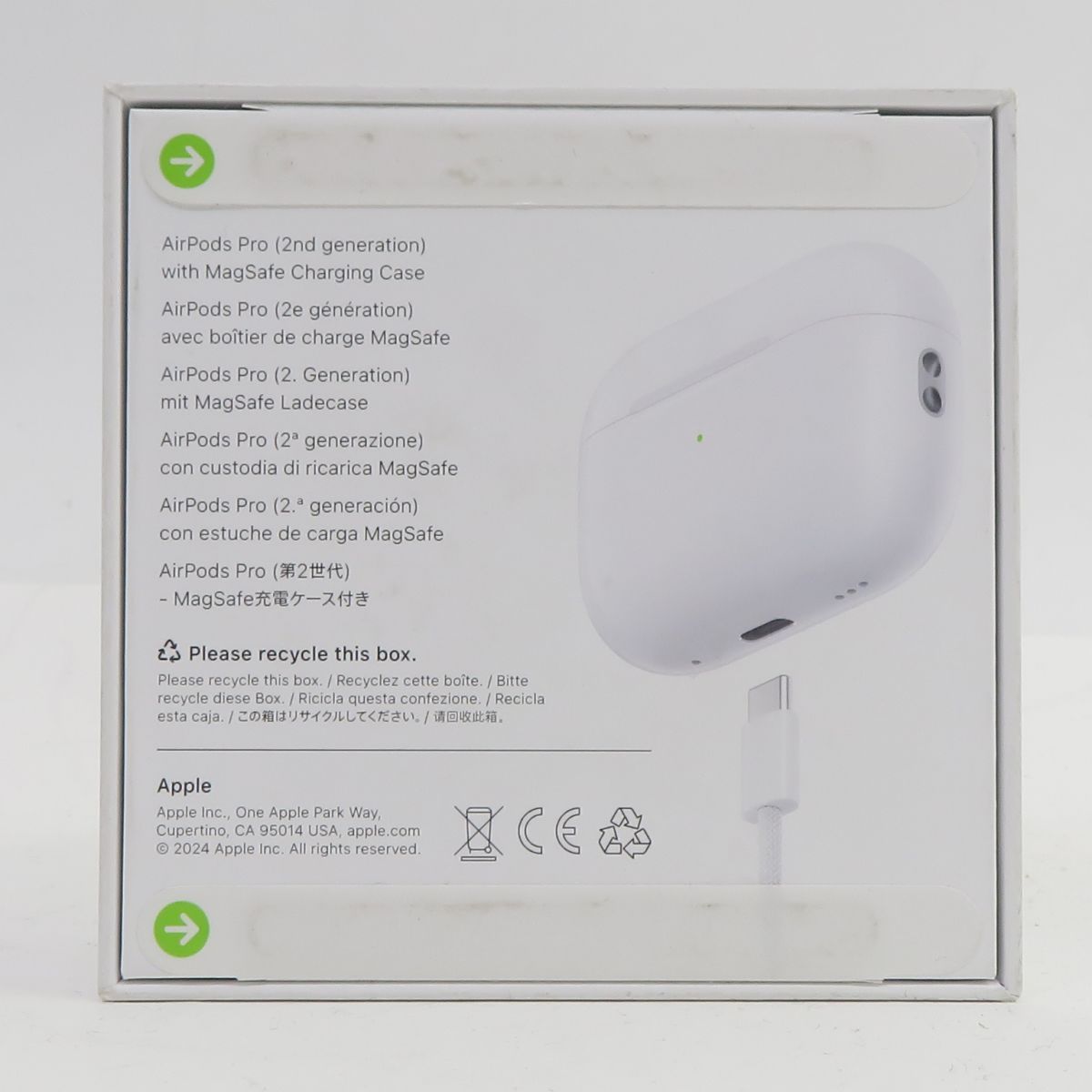 Apple AirPods Pro 第2世代 MagSafe充電ケース USB-C 付き MTJV3J A