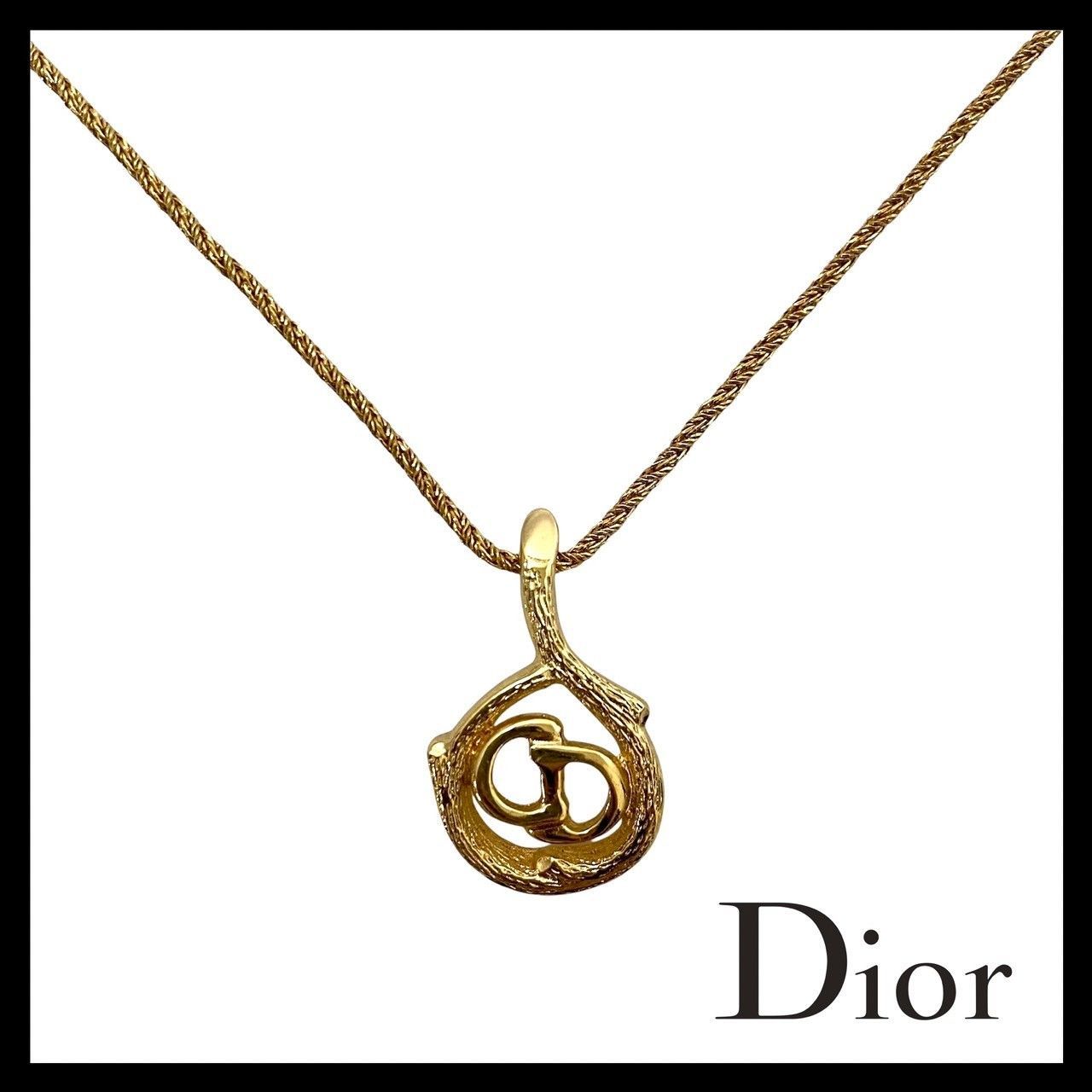 Dior】CDロゴ ネックレス ゴールド/金 カラー コイン ペンダント ラウンド ヴィンテージ Christian Dior/クリスチャンディオール  (MM-100) - メルカリ