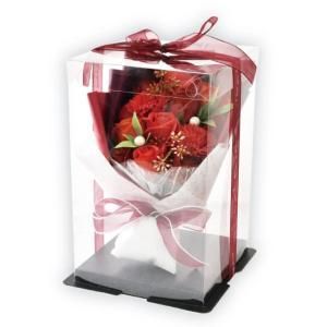 3営業日で発送 ソープフラワー 4カラーローズブーケ 8個アソート PK PU RD YE 色指定可 SH-020RD 入数 8