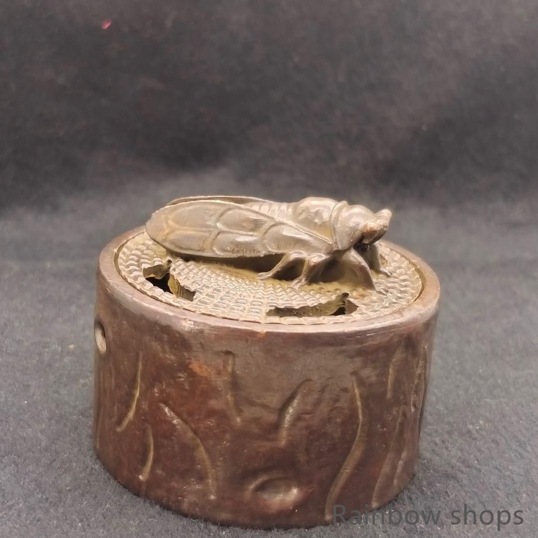 香炉 銅器 文房具 茶道具 重厚 極細工 工芸品 美術品 茶寵の置物 仏事 亀 香炉 銅器 文房具 茶道具 重厚 極細工 装飾品 工芸品 美術品