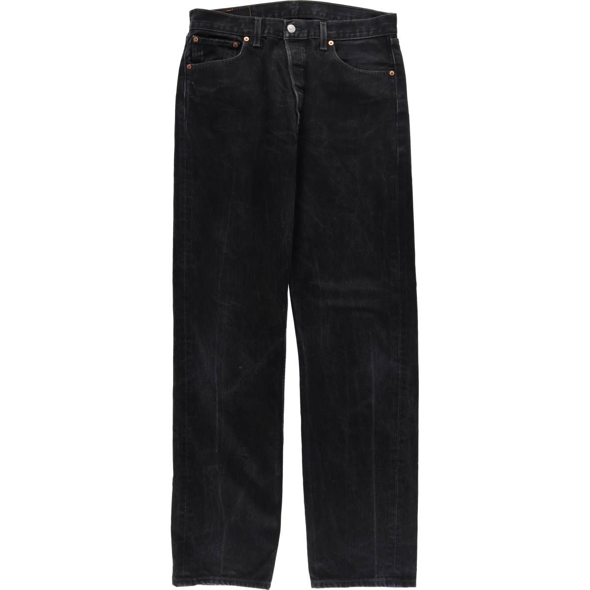 古着 00年代 リーバイス Levi's 501-0660 ブラックデニム ストレートデニムパンツ USA製 メンズw33相当/evb010636