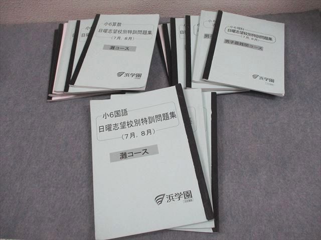 小6 最高レベル特訓問題集 国語 理科 算数 6年生 小6算数 浜