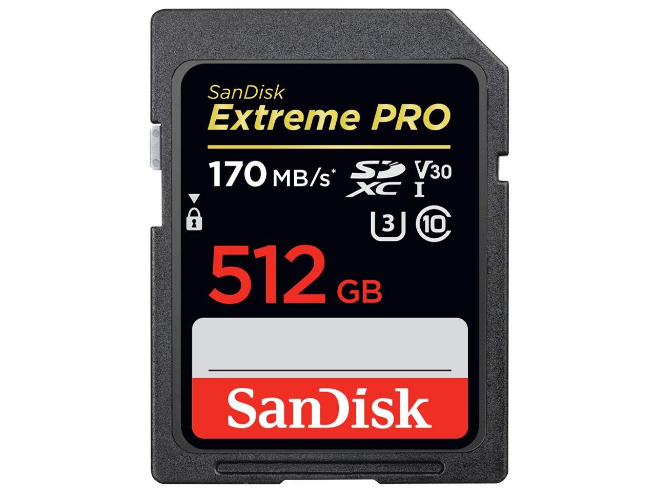 3営業日で発送 サンディスク エクストリーム プロ SDXC UHS-I 512GB SDSDXXY-512G-JNJIP