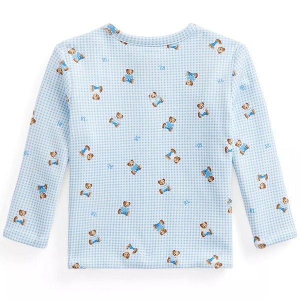 ラルフローレン ギンガムベア リバーシブルカーディガン