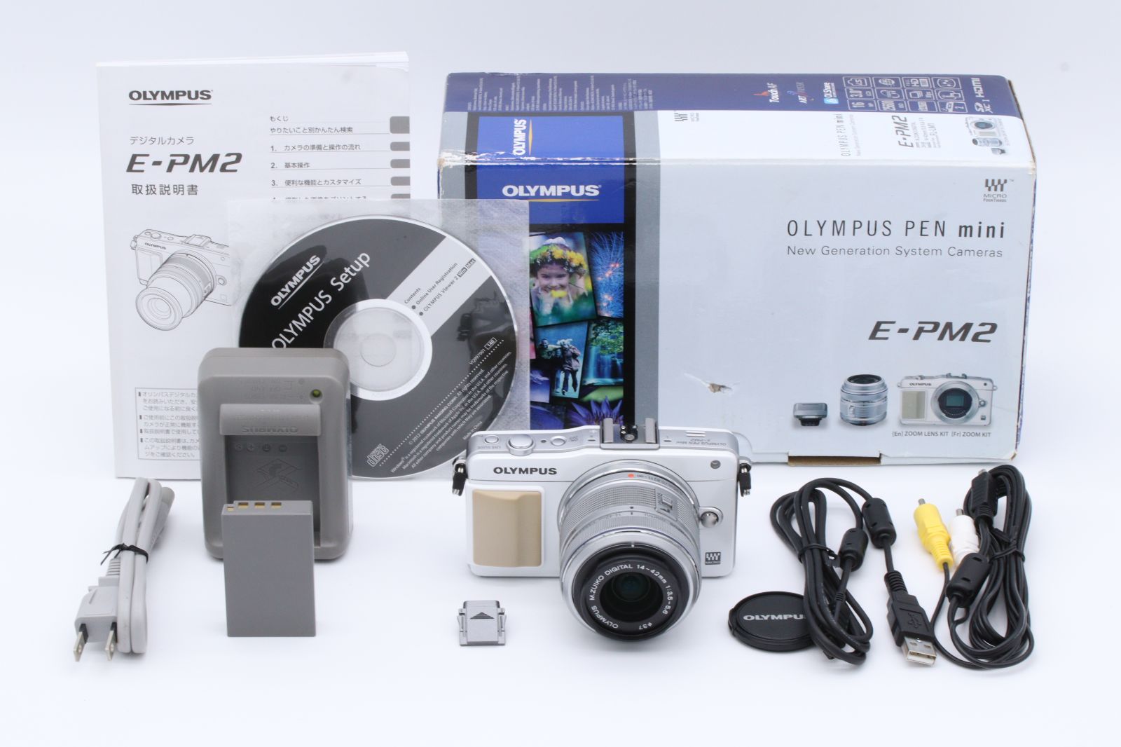 豪華で新しい豪華で新しいOLYMPUS E-PM2 ブラック❤初心者入門機♪SD