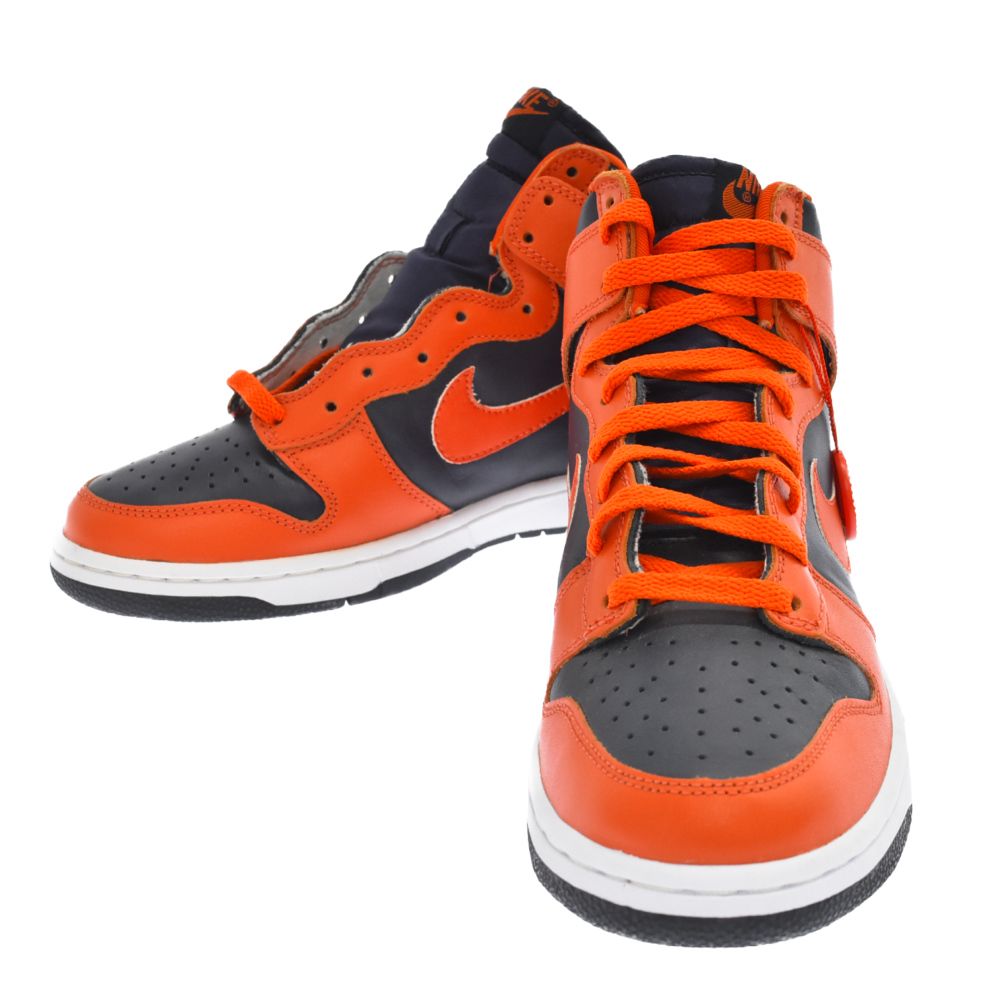 NIKE ナイキ 02年製 DUNK HIGH OBSIDIAN/COLLEGE ORANGE 630335-481 ダンクハイカットスニーカー 27.0cm