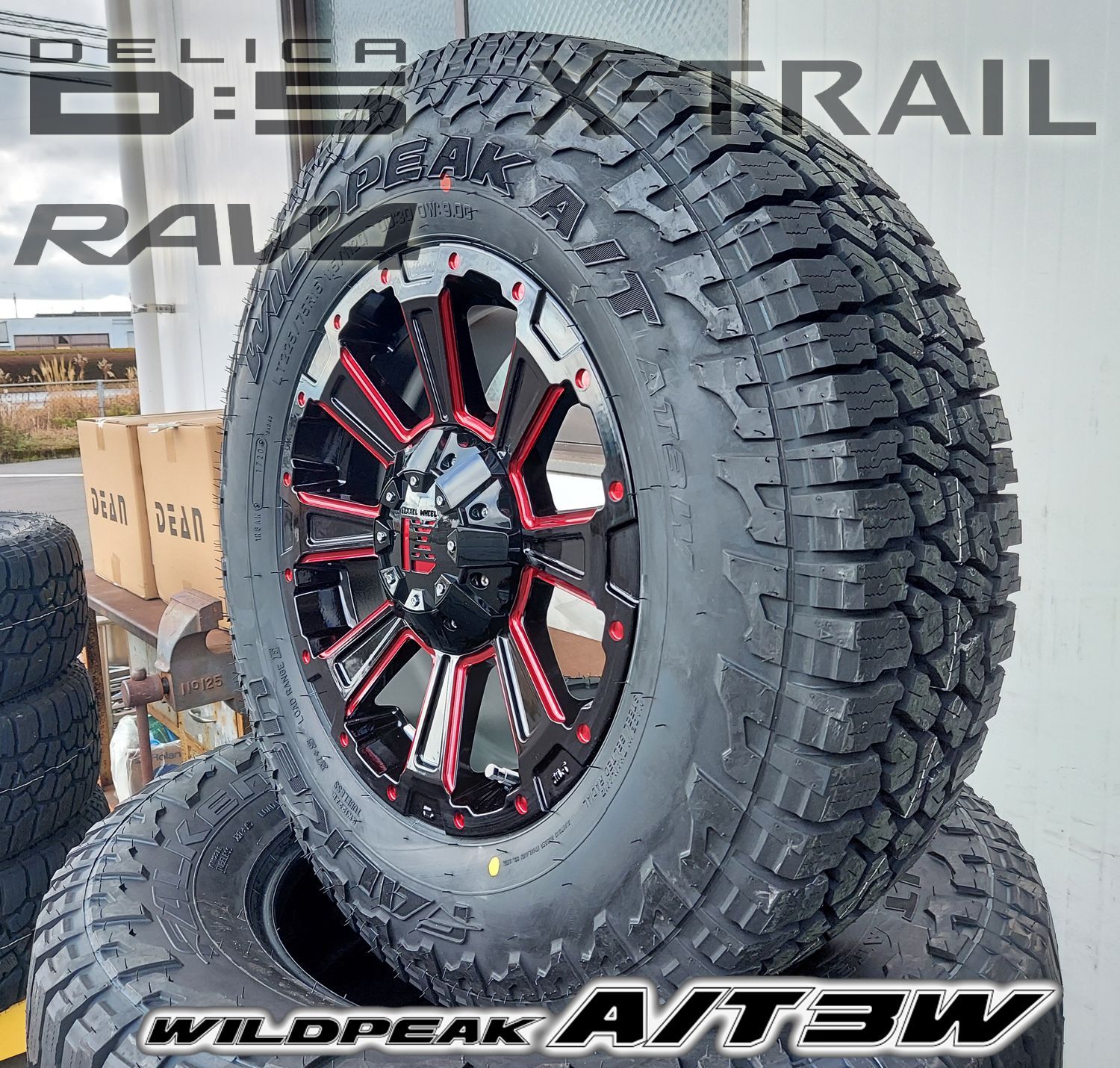 デリカD5 RAV4 エクストレイル タイヤホイールセット 16インチ DeathRock デスロック ファルケン WILDEPEAK A/T03W  225/75R16 235/70R16 LEXXEL レクセル - メルカリ