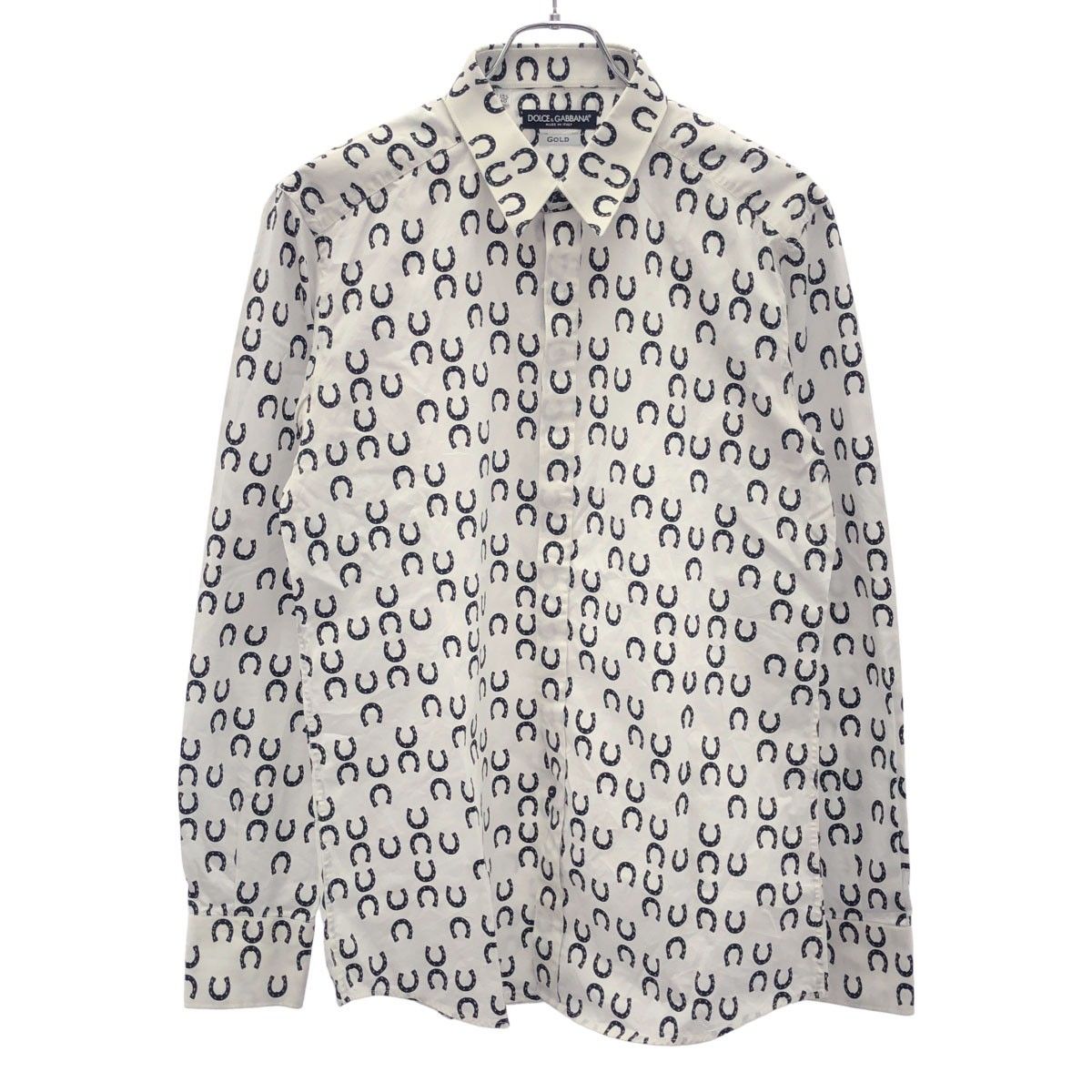 DOLCE&GABBANA ナポレオンシャツ ベージュ　金ボタン　40 Beige Shirt with a seashell motif Dolce & Gabbana - Vitkac AS