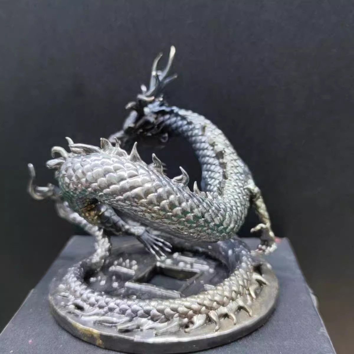 独特 龍 置物 神龍 置物 五爪龍 金運アップ 風水 開運グッズ 御守