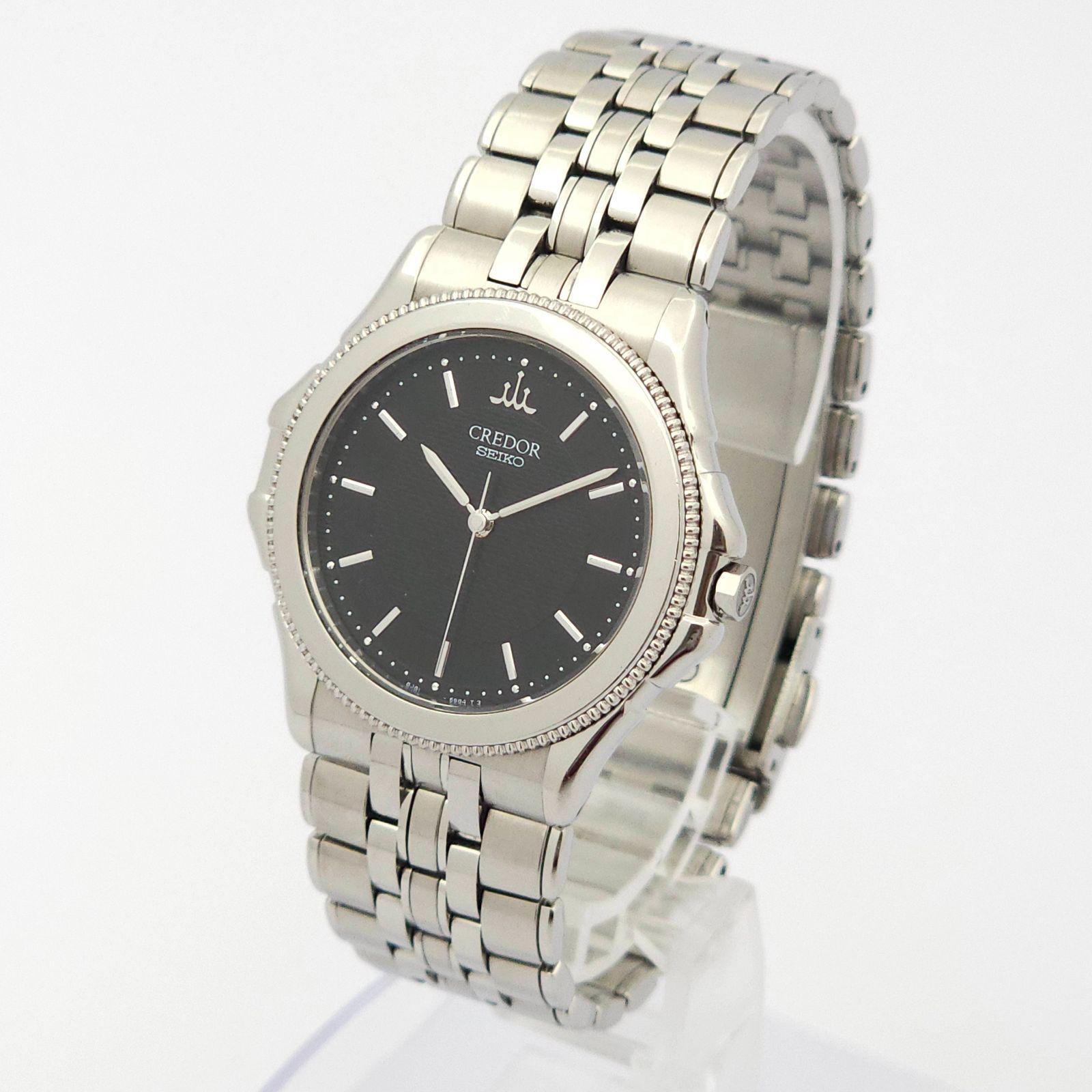 ☆良品 SEIKO セイコー クレドール パシフィーク 8J81-6B70 QZ 動作品 黒 18KT+SS - メルカリ