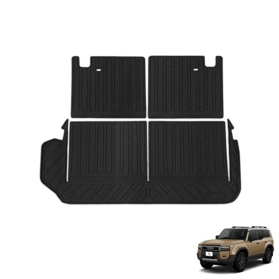 3D フロアマット ランクル 250 7人乗り ランドクルーザー250 ラゲッジ 分離 一体 汚れ防止 傷防止 耐水 トヨタ シェアスタイル パーツ BRIGHTFACE_UK