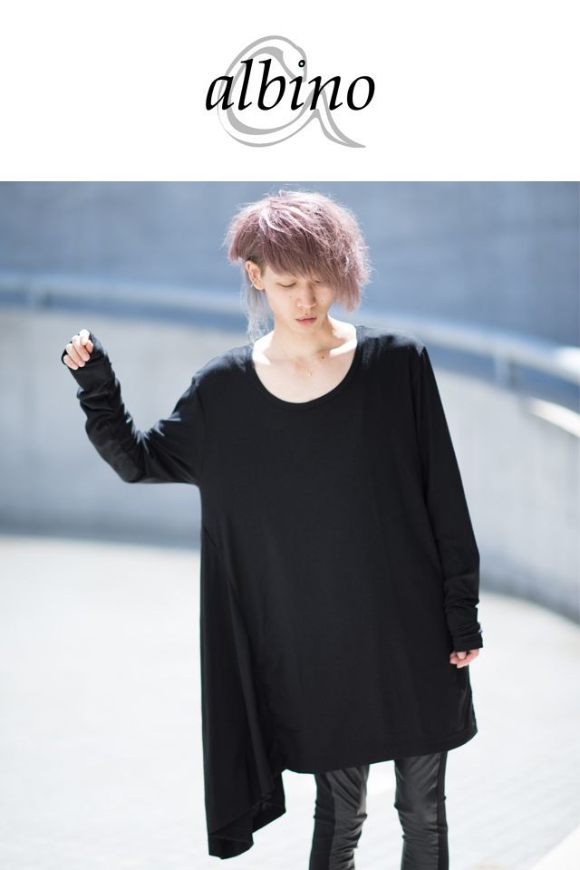 アシンメトリードレープワンピース