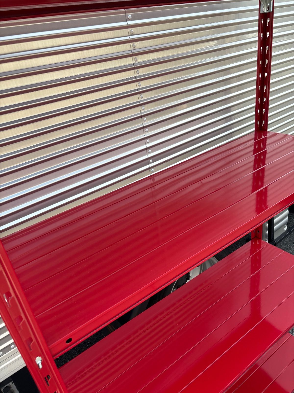 4段軽量スチールラック 鉄製