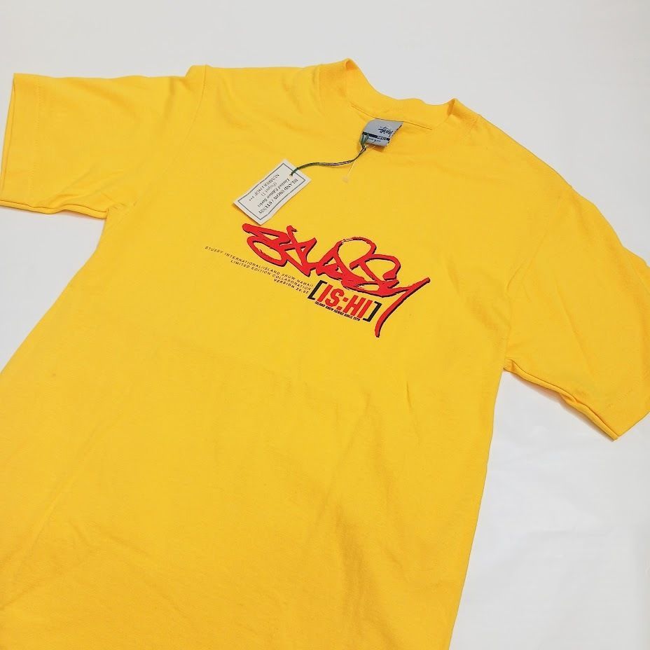 00s 古着 OLD ヴィンテージ デッドストック OLD STUSSY オールドステューシー Tシャツ イエロー - メルカリ