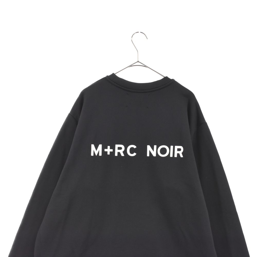 M+RC NOIR (マルシェノア) ロゴ プリント クルーネック スウェット 