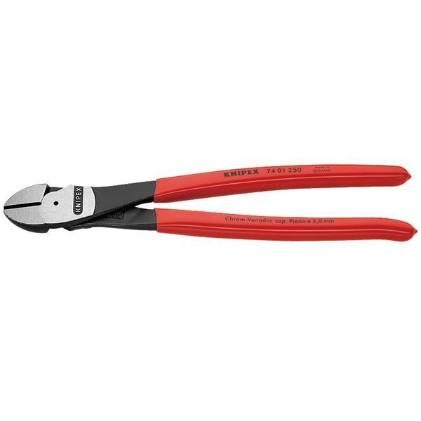 KNIPEX クニペックス 強力型斜ニッパー 硬線用 プラスチックコーティング 全長250mm 7401-250 USTAUSTRALIA_COM_AU