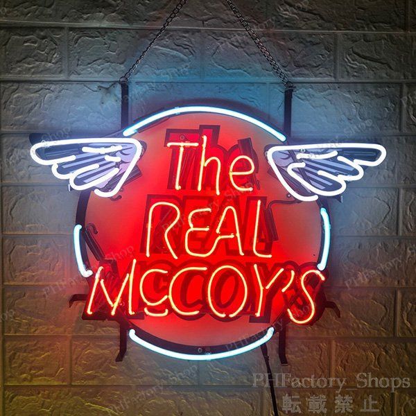 The Real Mecoy's ネオンサイン 壁掛け 置物 室内装飾 ネオン The Real Mecoy's」 ネオンサイン ネオン看板 ネオン管