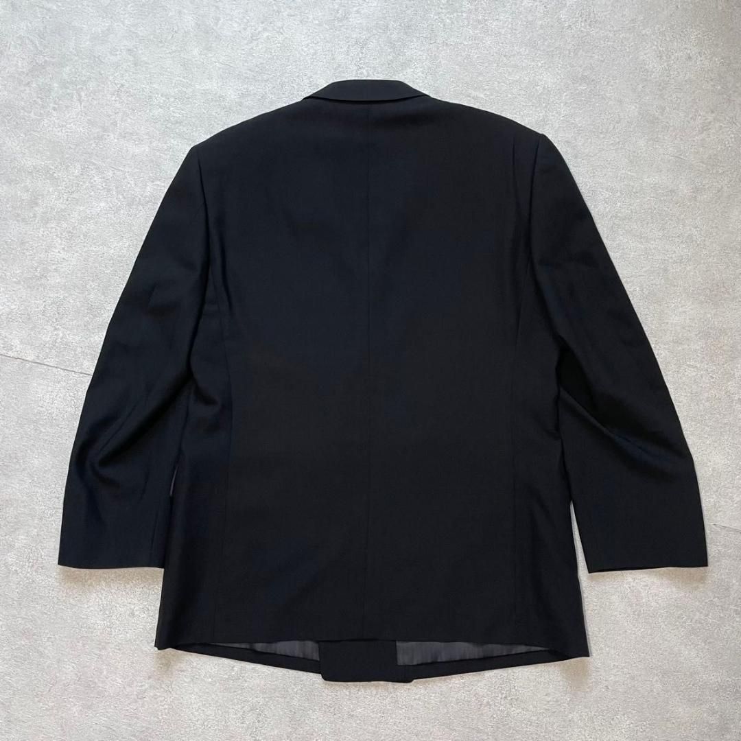 90s　ヴィンテージ　セットアップ　ダブルスーツ　ブラック×レッド　極上ウール 90s ヴィンテージ セットアップ ダブルスーツ ブラック×ブルー 極上