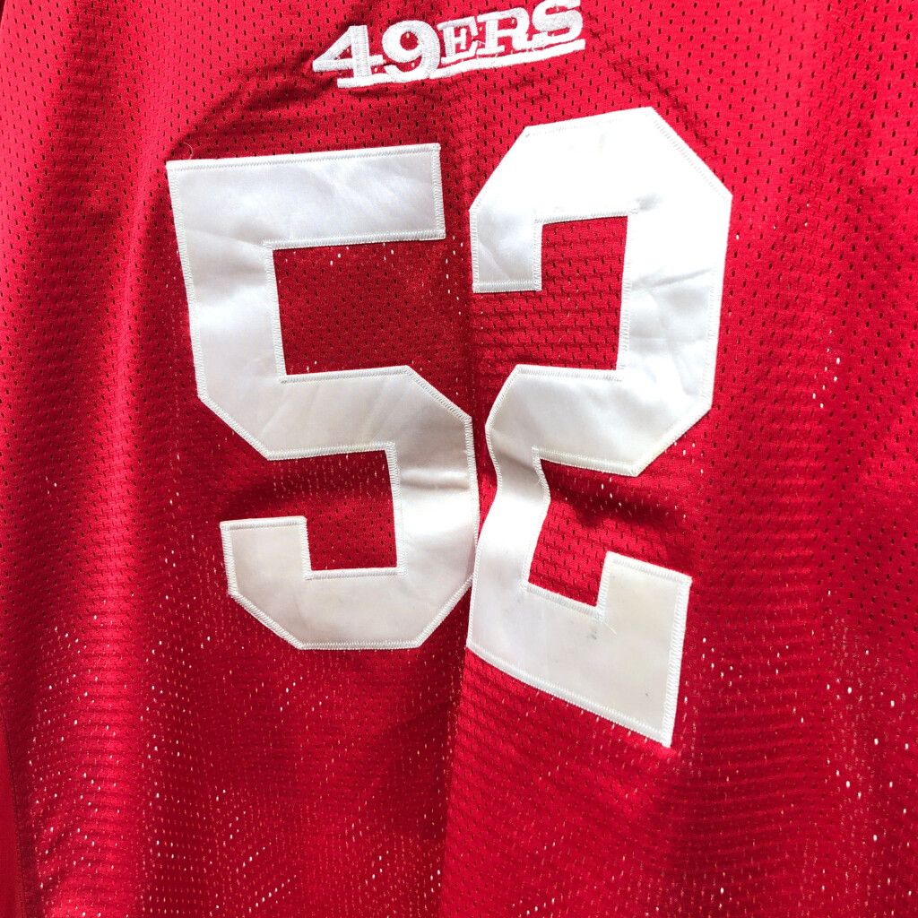 リーボック製 EQUIPMENT■NFL 49ERS バーロー レプリカジャージ