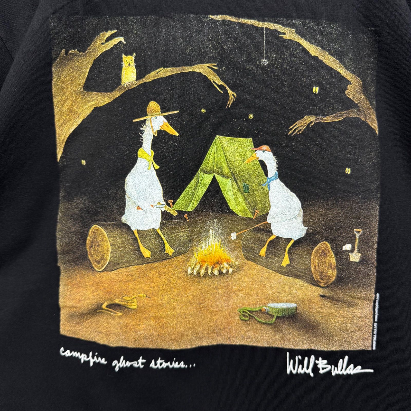 90s vintage 1998 Will Bullas campfire ghost stories Art