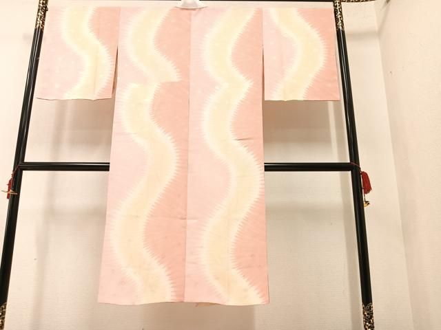 正絹　高級　長襦袢　無双仕立　花霞文　よろけ暈し文　✨小柄な方　腰回りゆったり 正絹 高級 長襦袢 無双仕立 花霞文 よろけ暈し文 ✨小柄な方