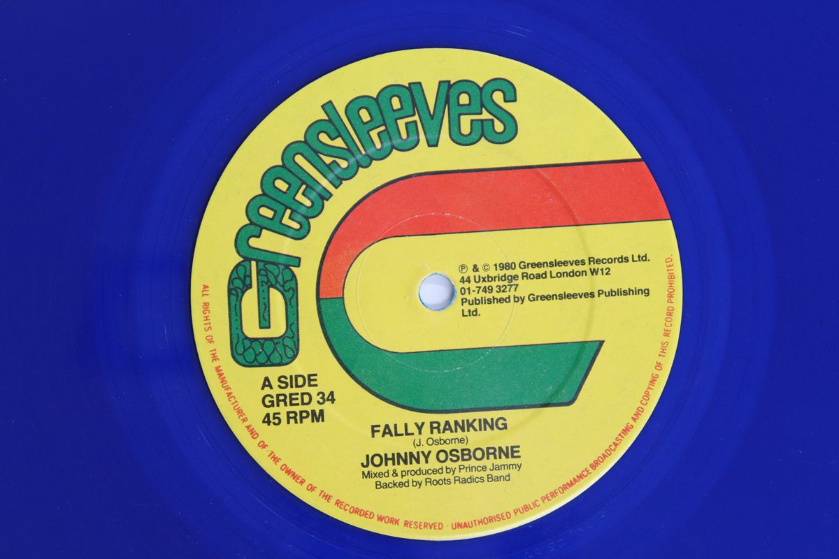 英12” Johnny Osborne Fally Ranking / Trench Town School GRED34 GREENSLEEVES RECORDS /00250 英12” Johnny Osborne Fally Ranking / Trench Town School