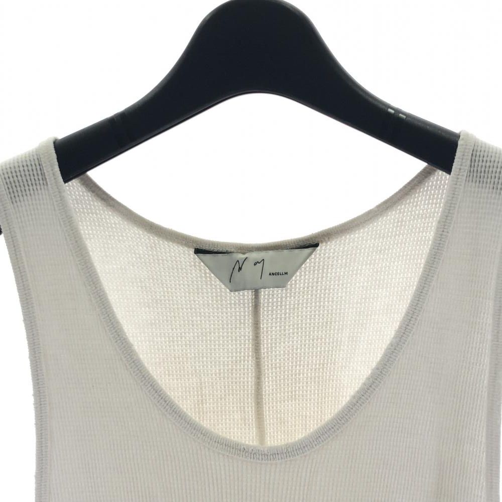 ANCELLM - DAMAGE WAFFLE TANK TOP | WHITE | タンクトップ