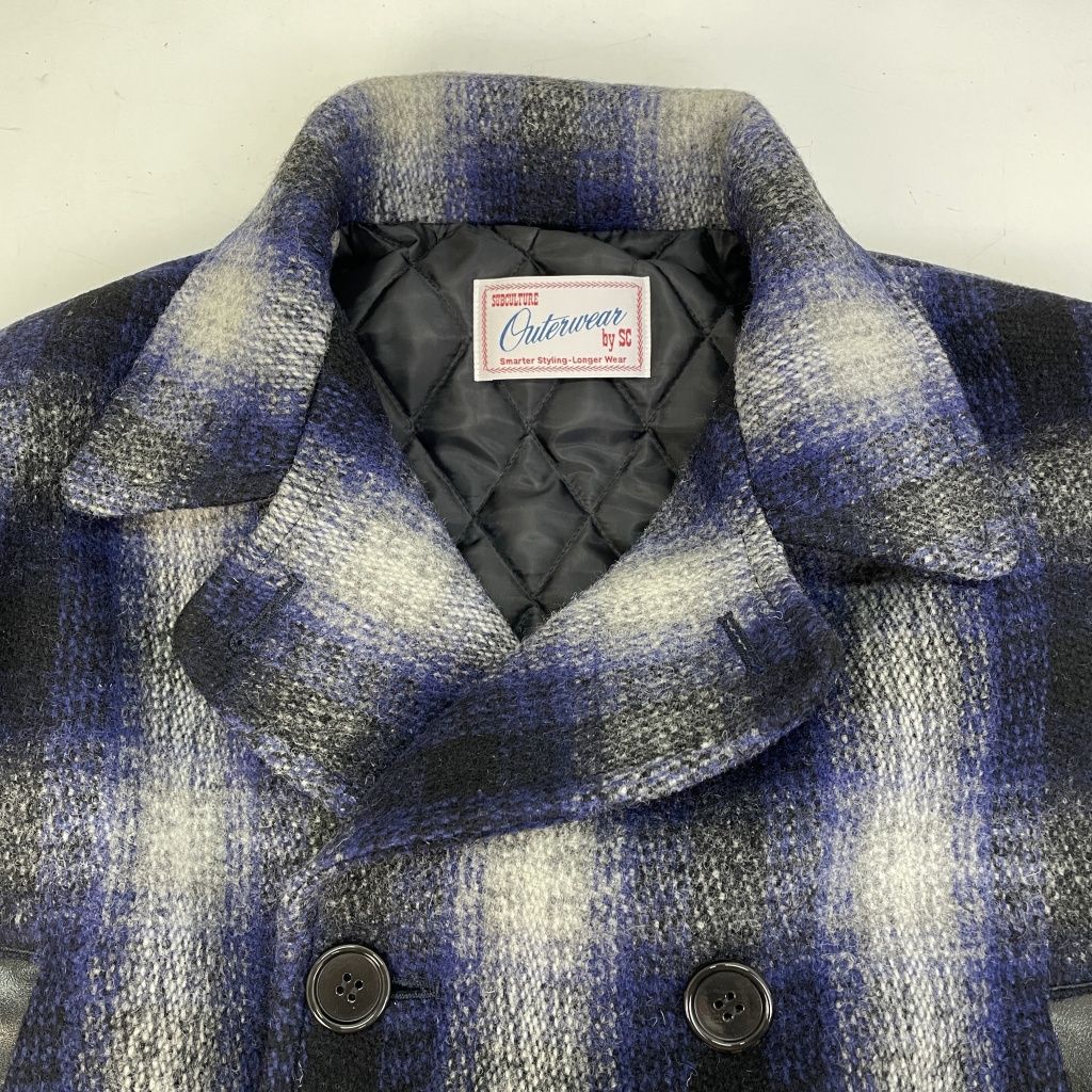 01w-3381 SUBCULTURE サブカルチャー オンブレチェックコート サイズ3