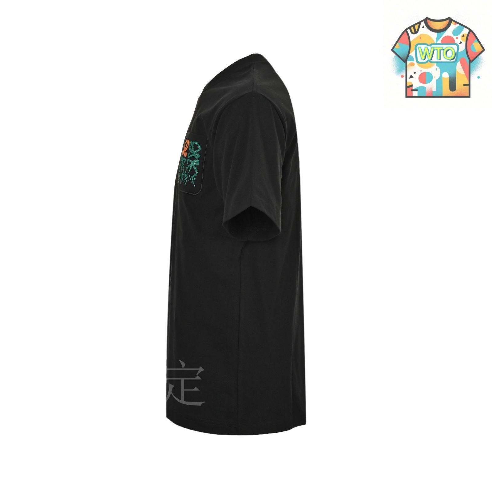 ロエベ LOEWE アナグラム刺繍ロゴ Tシャツ カーキ Lサイズ メンズ 半袖