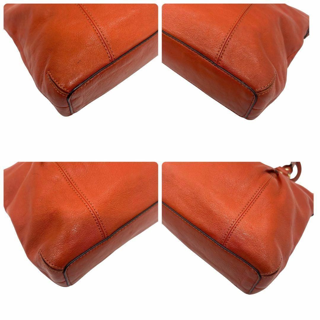 良品 1264 Coach ハンドバッグ 2way レザー レッド ゴールド金具 良品 1264 Coach ハンドバッグ 2way レザー レッド ゴールド金具