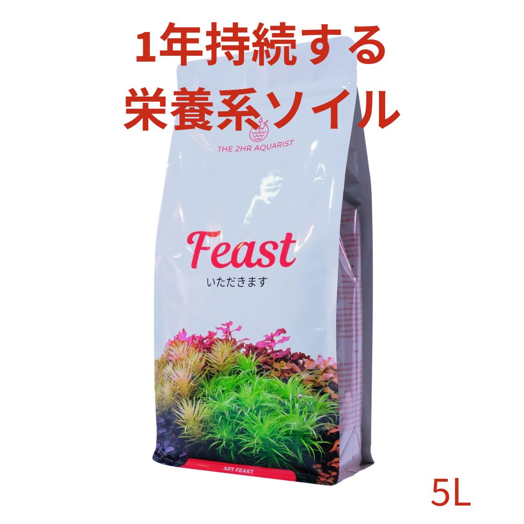 1年持続する水草水槽用 栄養系ソイル APT Feast 5L【THE 2HR AQUARIST JAPAN】アクアリウム