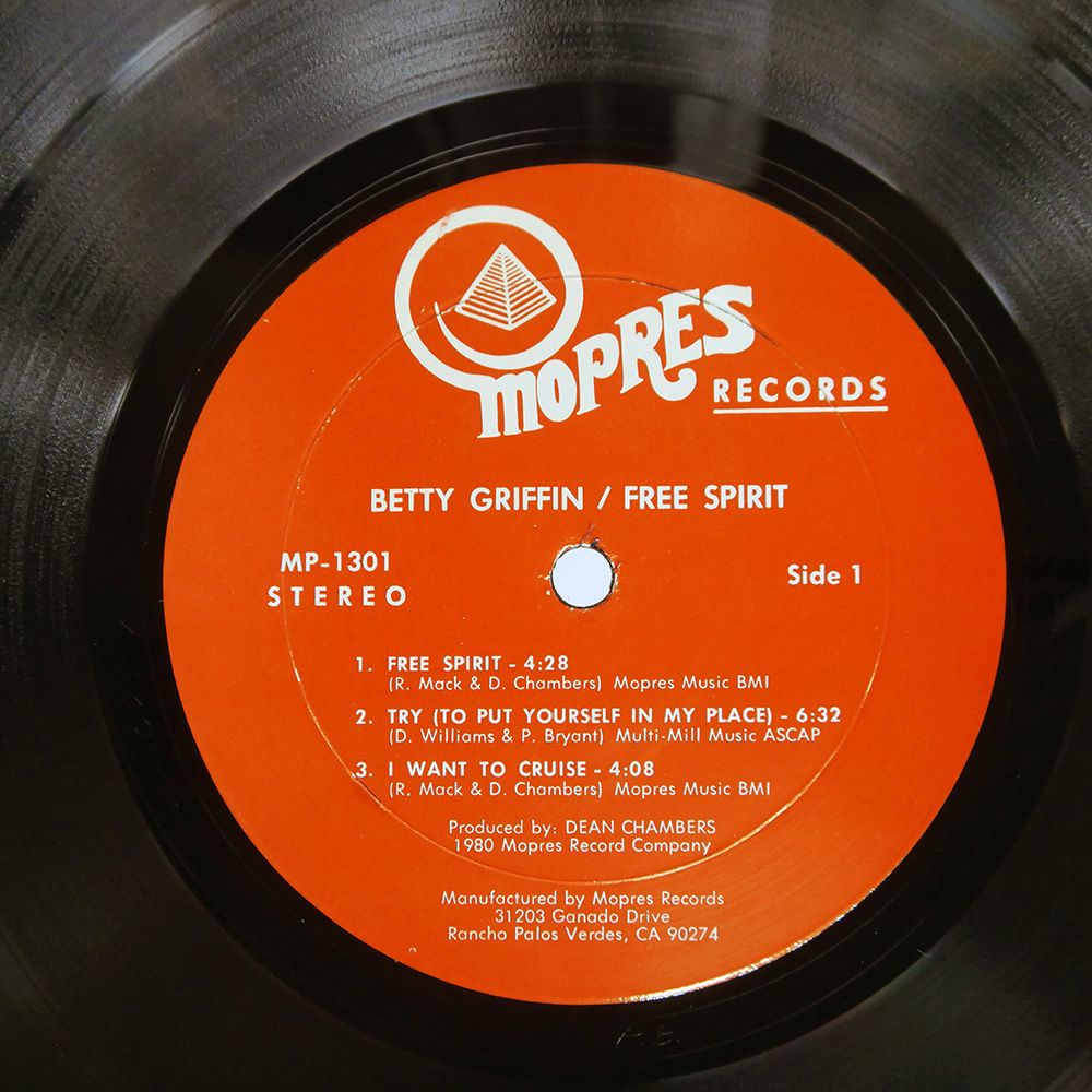 US盤 BETTY GRIFFIN AT LAST MOPRES MP1301 LP WWW_OLIVIERBERNSTEIN_COM