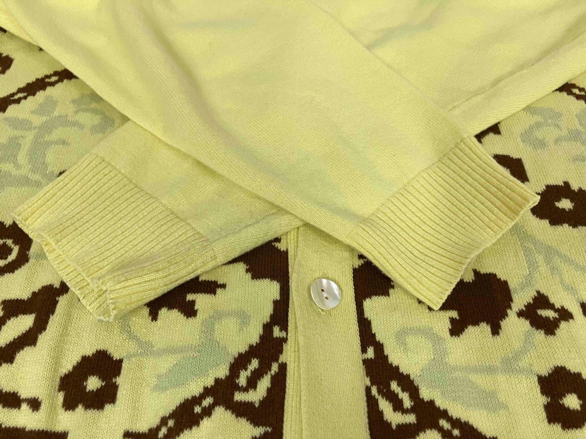 TTT MSW 21SS COLLECTION Persia knit polo shirt yellow カーディガン 