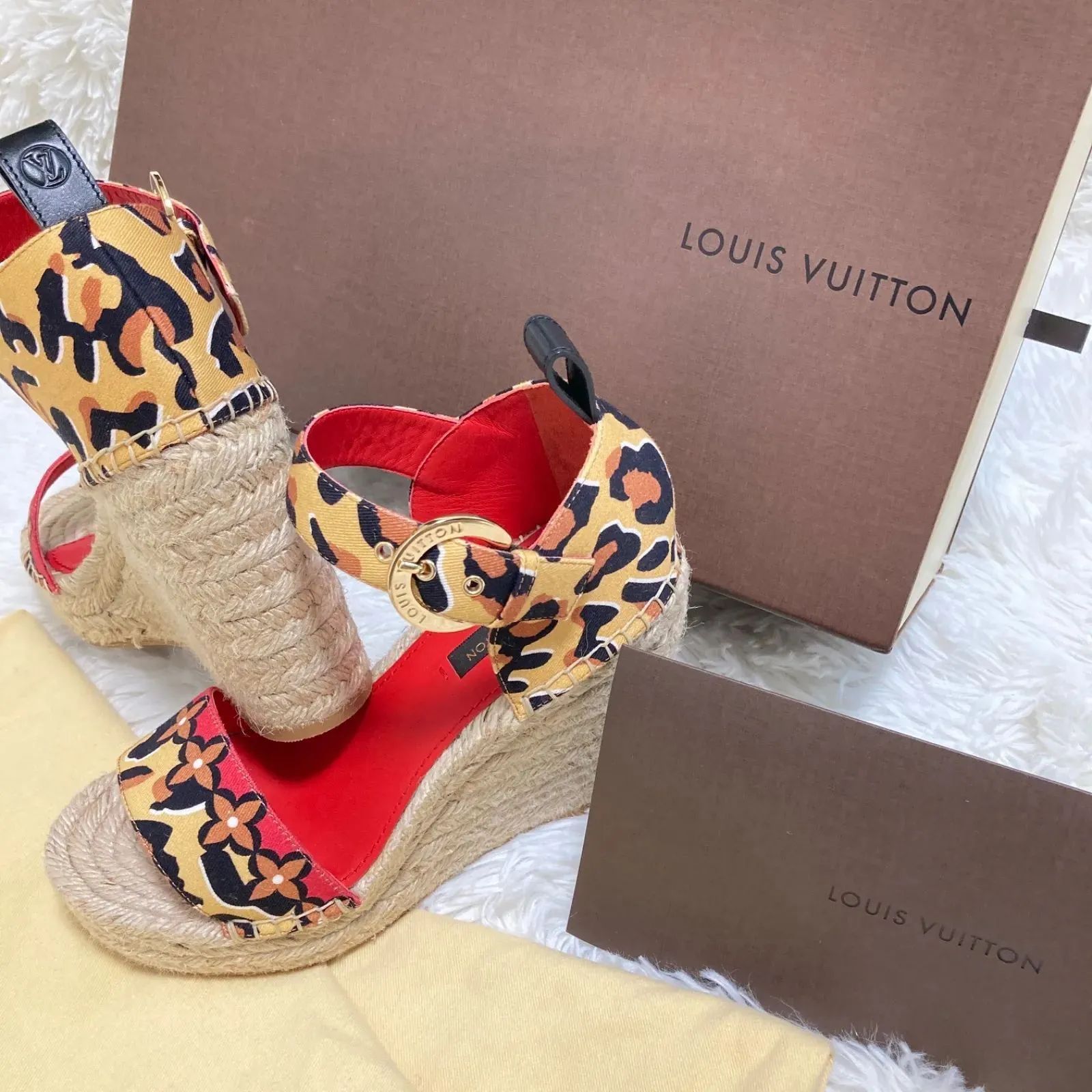 ルイヴィトン LOUIS VUITTON モノグラムフラワー レオパード柄 
