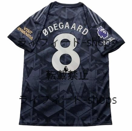 アーセナル ØDEGAARD 8番 シャツ 黒 ウェア