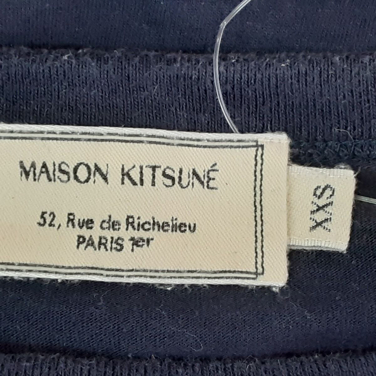 MAISON KITSUNE(メゾンキツネ) 長袖Tシャツ サイズXXS XS メンズ - ダークネイビー クルーネック