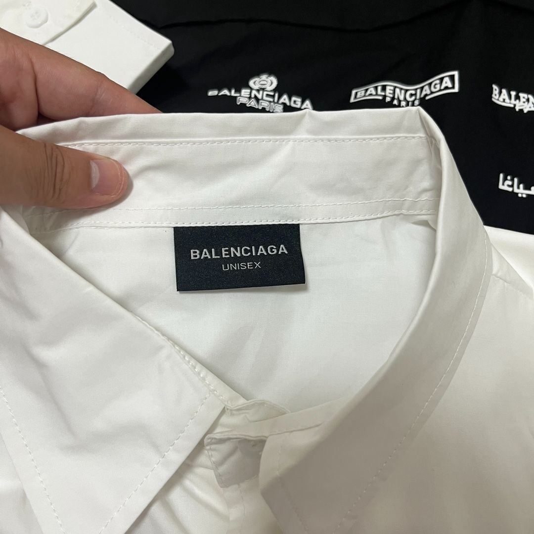 Balenciagaバレンシアガnewyearシリーズ新作フルプリントロゴプリント長袖シャツ