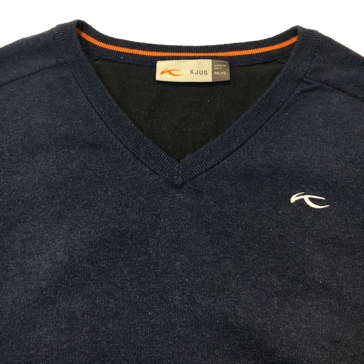 coco 中古 チュース KJUS メンズ セーター 46(XS) 紺 Vネック ニット シンプル 中古 メンズ チュース KJUS セーター 46(XS) 紺 Vネック ニット