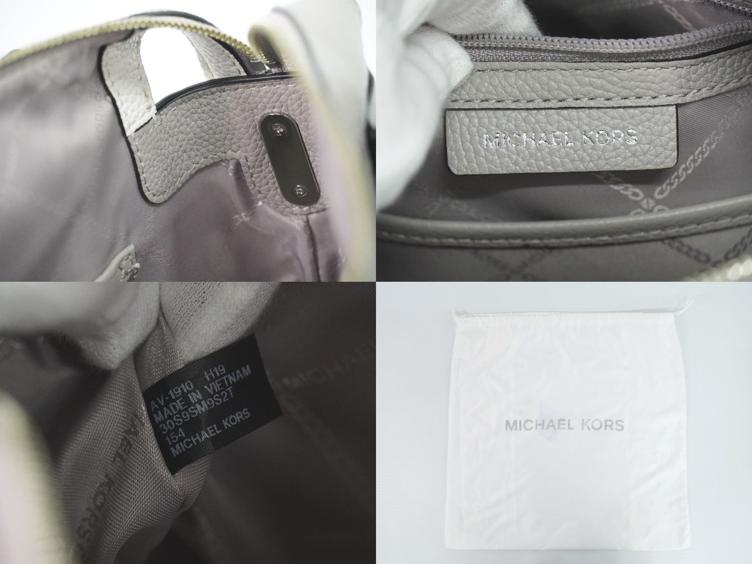 本物 マイケルコース MICHAEL KORS マーサー 2WAY ショルダーバッグ ハンドバッグ ポシェット レザー ブラック グレー ホワイト  Mercer バッグ ジェンダーフリー ジェンダーレス 中古 【フォロー割】 - メルカリ