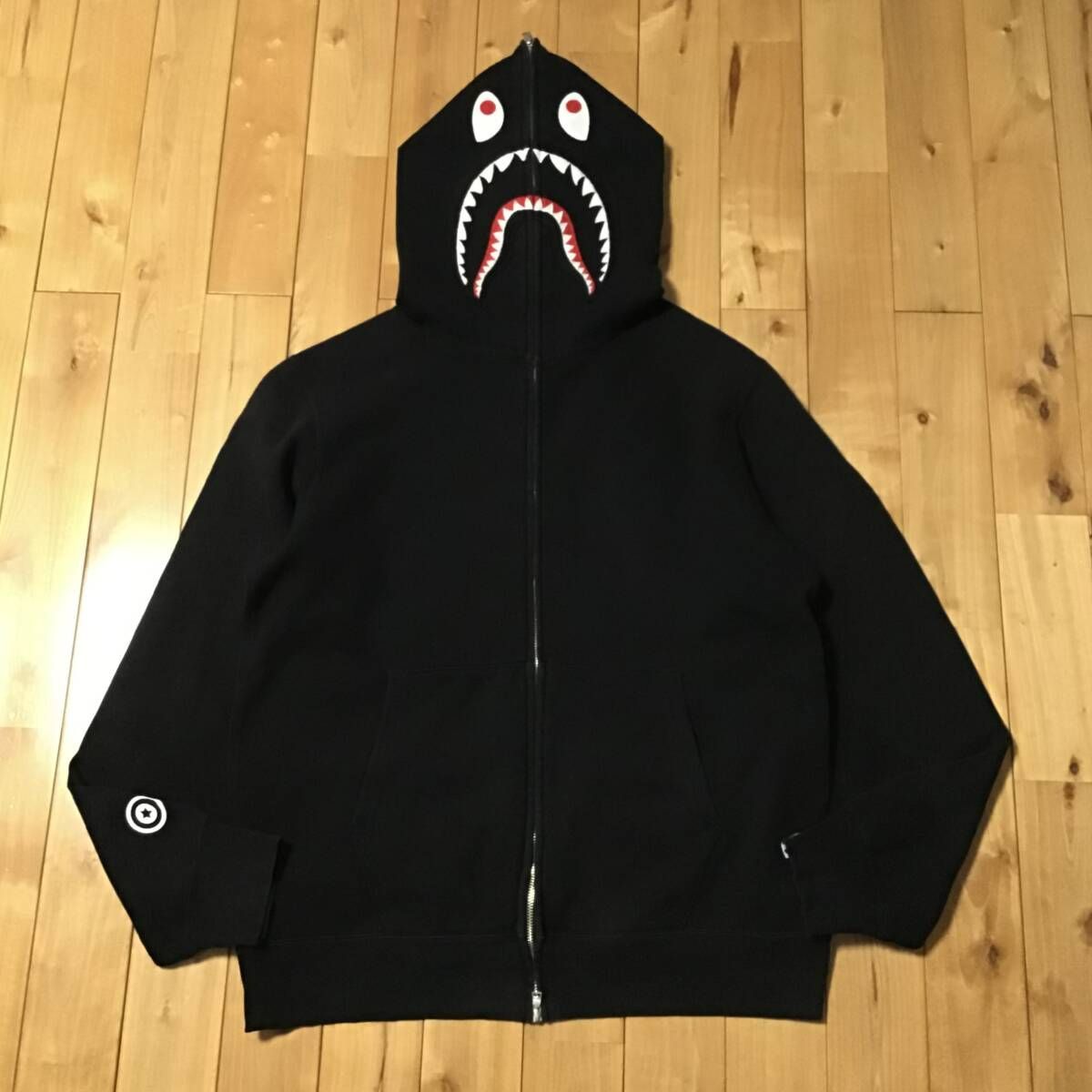 激安通販サイト WGM ☆2XL☆ シャーク hoodie zip full shark ブラック パーカー トップス