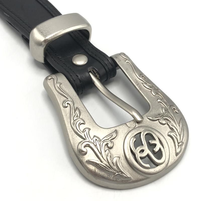 中古】STUSSY Link Cowboy Belt ベルト L/XL 135193 ブラック