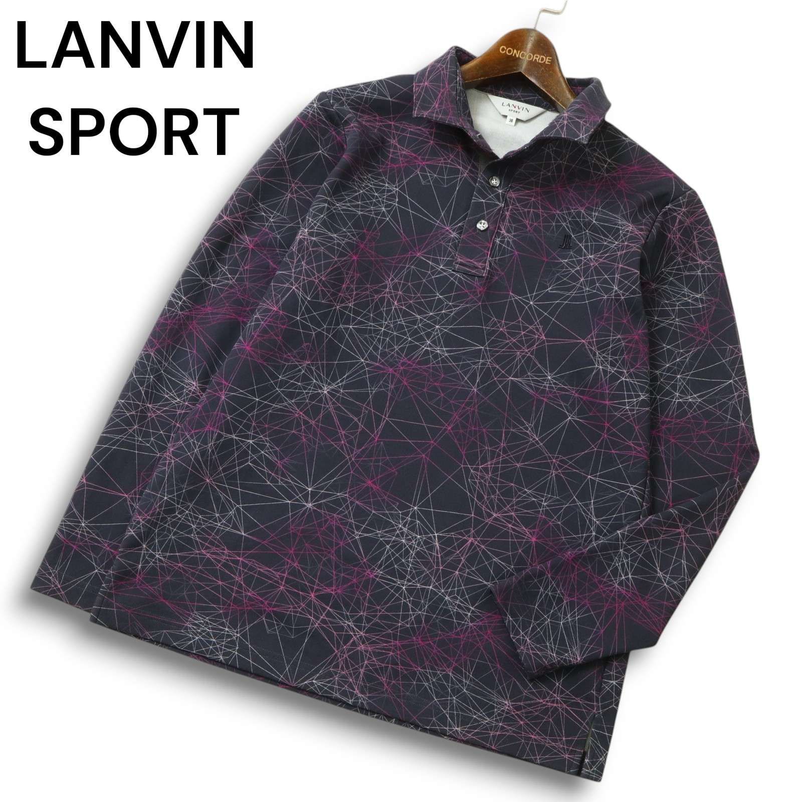 LANVIN SPORT ランバン スポーツ ゴルフ 通年☆ 幾何学模様 総柄 長袖