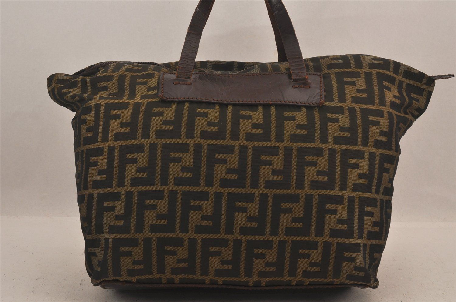 FENDI フェンディ ズッカ柄 折り畳み ハンドトートバッグ 財布