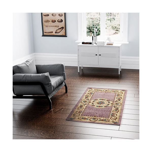 イタリア製 ゴブラン織 壁飾り◇湖畔のテラス 優雅な風景 貴婦人/貴族