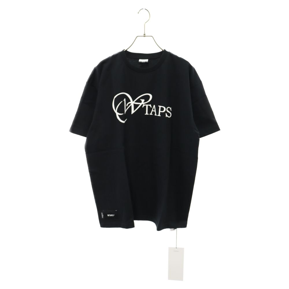 WTAPS (ダブルタップス) 22SS WHIP/SS/COTTON ウィップ フロントロゴプリント半袖Tシャツ ブラック  221ATDT-STM04S - メルカリ