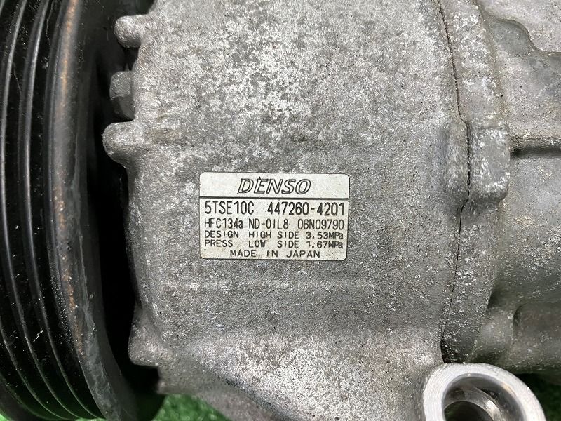 ヴィッツ NSP135 エアコンコンプレッサー F 4WD デンソー 5TSE10C 447260-4201 88310-52780 1F7 FFCRYSTALESIA_COM