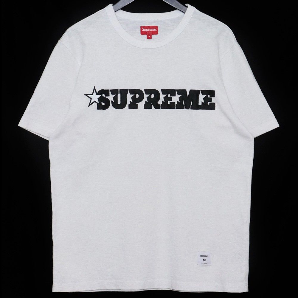 SUPREME Star Logo S/S Tee Mサイズ ホワイト