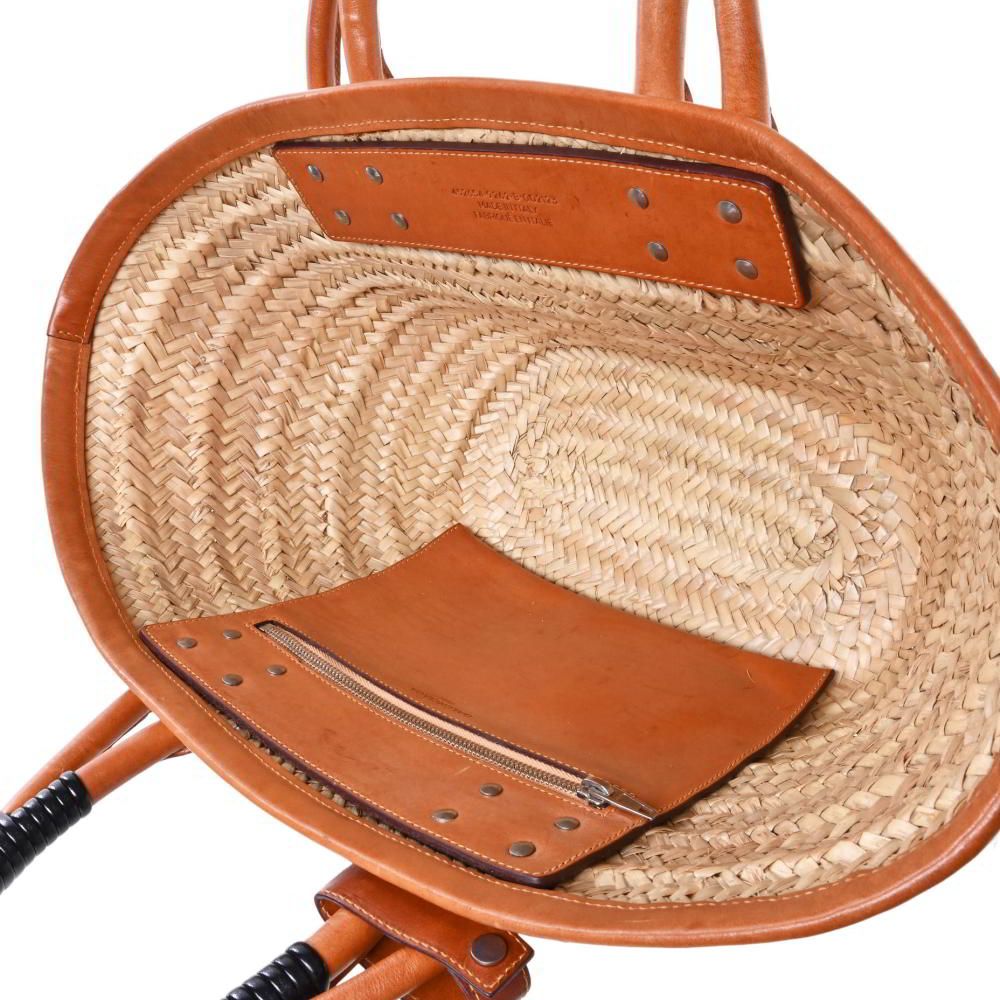 BALENCIAGA 425654 ラフィア ビストロ パニエ カゴバッグ - メルカリ